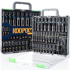 Magnetic Impact Nut Driver Set, Metric & SAE Driver Bit Set with Socket Adapt...