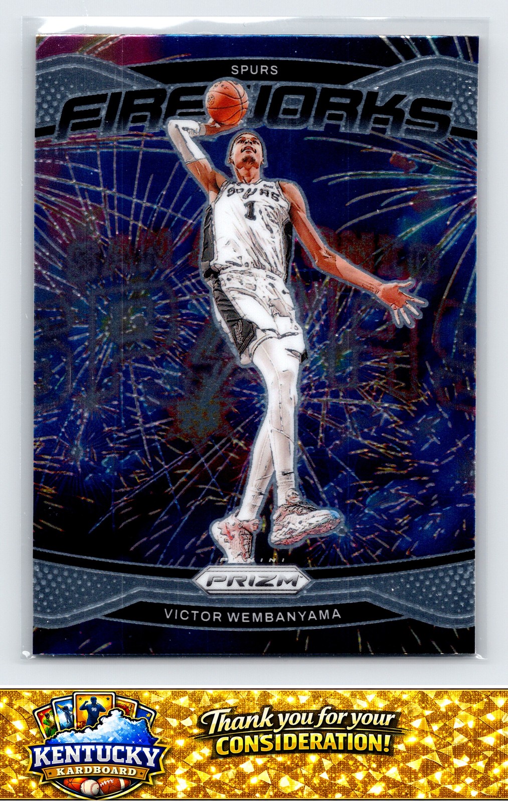2024-25 Panini Prizm #2 Victor Wembanyama Fireworks
