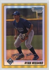 2010 Bowman Chrome Prospects Gold Refractor /50 Ryan Wiegand #BCP174