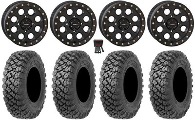 System 3 SB-7 15'' Wheels Black (5+2) 35'' Alpha Tires Yamaha Wolverine RMAX