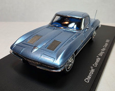 Spark 1:43 1963 Chevrolet Corvette Sting Ray Silver Blue Metallic RESIN! LOOK!