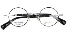 John Lennon Round Eyewear Glasses Frame JL-1117 c.2 Black 43 24-147 w/Case