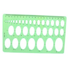 1Pcs 20cm Oval Ruler Drafting Template,Oval Line Drawing Ruler,Oval Tracing