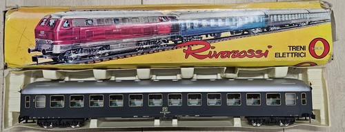 Rivarossi 7794 Scala 0 1/45 Carrozza Passeggeri 2° Classe FS Grigio Ardesia | Zustand: Usato