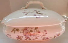 Limoges France Square Bubble Serving Dish with Lid