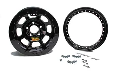 Aero Race Wheels    53 184710B    15X8 1In 4 75 Black