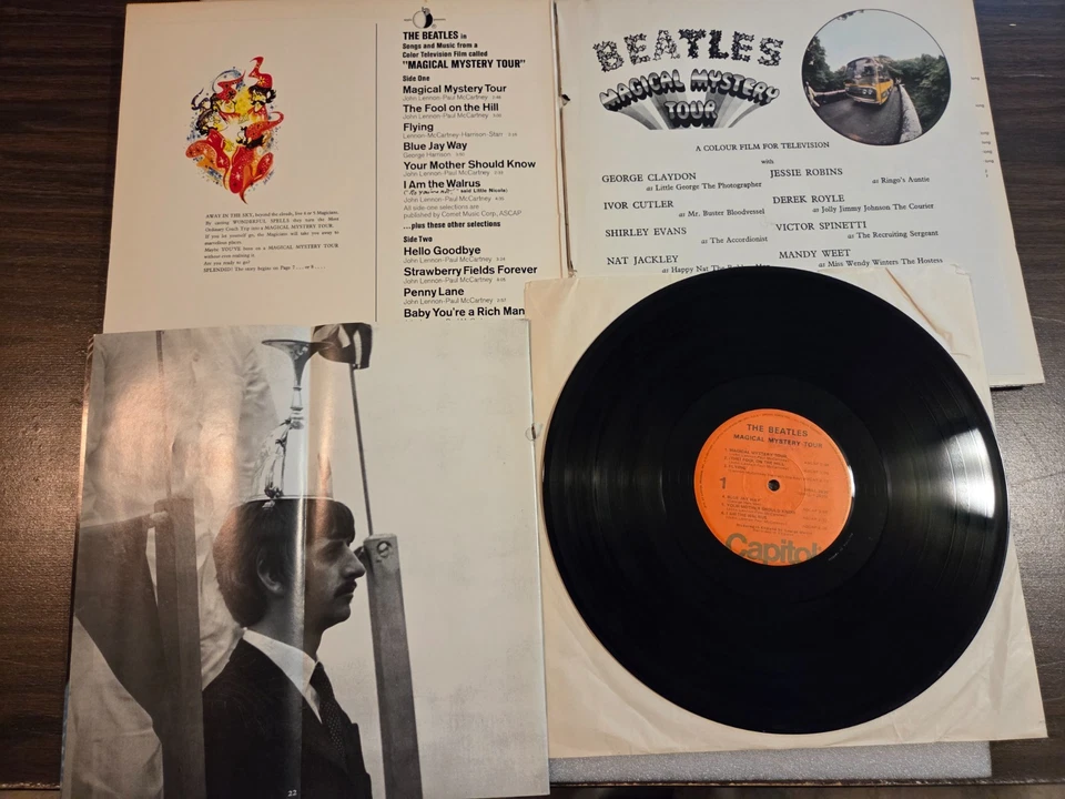The Beatles Magical Mystery Tour LP Vinyl SMAL-2835 Capitol 1967 og booklet VG+ - Image 4 of 4