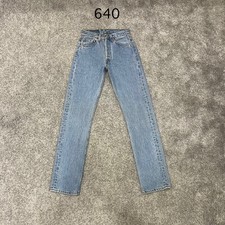 Vintage 90 Levis 501 Jeans Women Actual 26x31.5 light wash made in USA