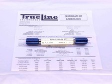 CERTIFIED 9/16 12 UNC 2A SET THREAD PLUG GAGE .5625 GO NO GO PDS .5068 .5016