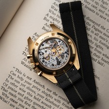 Omega Speedmaster Moonwatch Professional Pikachu Yellow Gold Chronograph Watch 6