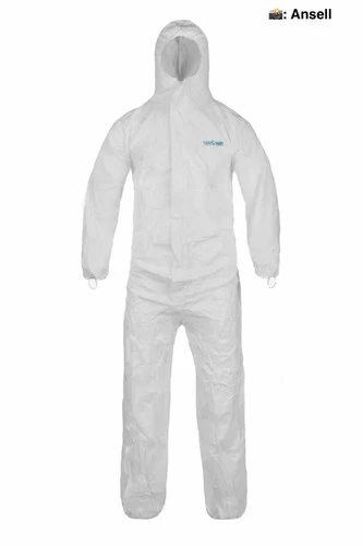 10PK Disposable Coveralls SIZE M (Non-Sterile) Ansell BioClean #BDCHT-M *READ* image 2