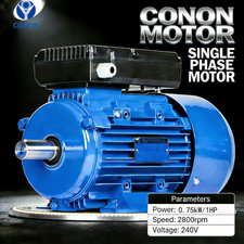 0.75kw 1HP  2800rpm REVERSIBLE CSCR Electric motor single-phase 240v pump fan