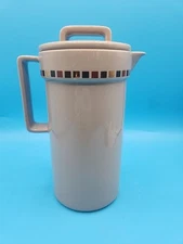 Vtg ARAMIS COLOGNE 8.25" Taupe Porcelain PITCHER Muscle Soothing Soak 18oz *Read