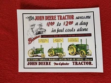 John Deere Advertising John Deere 2 Cylinder Tractor Farm Advertising 