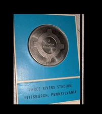 1970 3 Rivers Stadium Dedication medal/coin Franklin Mint Pitts Steelers Pirates
