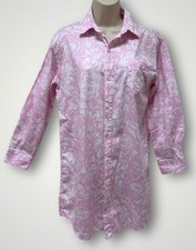 LRL Ralph Lauren S Nightgown Pink Rose 100 Cotton Nightshirt Sleepshirt Floral