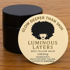 Beef Tallow & Castor Oil Facial Balm 2oz