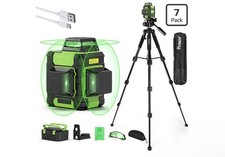 Huepar HM03CGT Self-Leveling 3-Beam 360° Green Laser Line Level Magnetic New