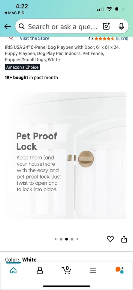 IRIS Ohyama室内宠物围栏 — 第 4/4 张图片