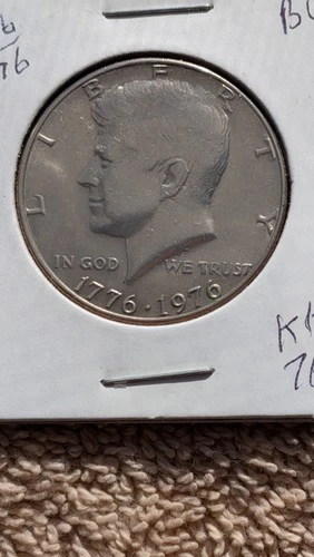 1776/1976 Uncirculated Bicentennial John F Kennedy Half Dollar Coin