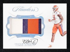 2020 Panini Flawless Collegiate Rookie Silver 10/15 Isaiah Simmons #5 Patch 0a2i