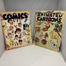 Comics And Animated Cartoons Walter Foster Pair Of Books