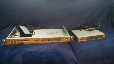 2 X SonicWall NSA 220 & TZ 210 Network Security Firewall w/ PSU Rackmount