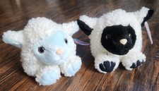 PUFFKINS by Swibco Lamb Lot Set, 1997 1998, "BLUEBELL  "LIZZY", Plush Toys