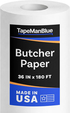 White Butcher Paper Roll, 36 Inch X 2160" 180' , Made in USA, 40 Lb. Food Grade