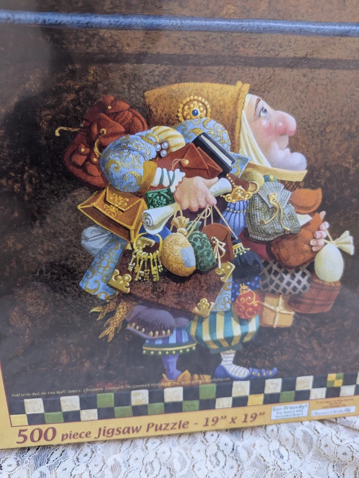 Rompecabezas James C Christensen Hold To The Rod The Iron Rod 500 piezas Sunsout raro Foto 2 de 4