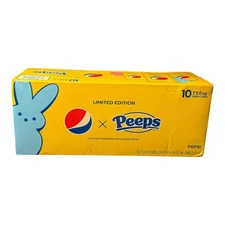 Pepsi / Peeps Limited Edition 7.5 oz Cans 10 Pack Easter Expired 2023