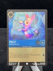 Disney Lorcana Winterspell Piglet - Entranced by Snow #139 Cold Foil