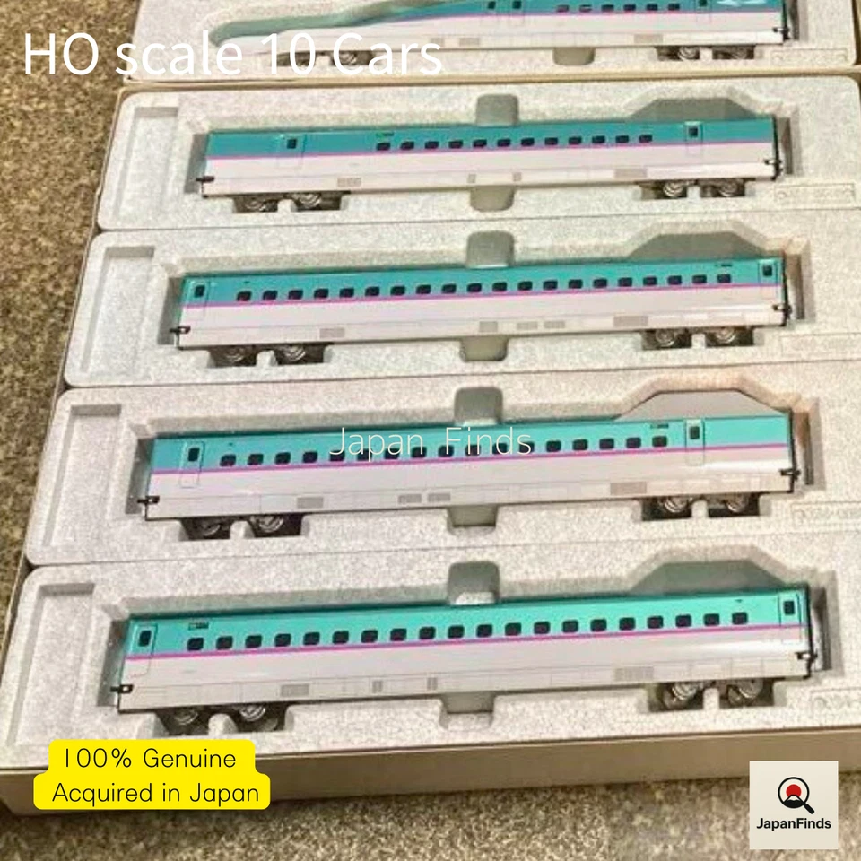 Rare HO Scale E5 Shinkansen Hayabusa 10-Car KATO 3-516 3-517 3-518 - Image 4 of 4