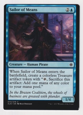 Miscut Sailor of Means LP Ixalan MTG Magic Factory Error Sheet Edge Misprint EDH