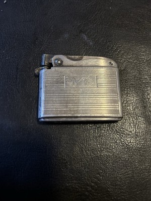Vintage Sterling Silver Ronson ADONIS  Lighter N.G. Engraved 55 Grams