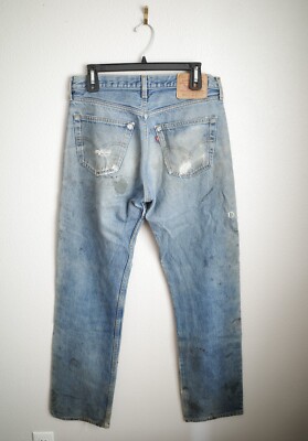 Vintage 90's Levi's 501 Denim Pants W33 L36 *W32 L34* USA Faded