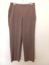 TALBOTS Heritage Women's Brown Side Zip Polyester Blend Pants Size 8 P
