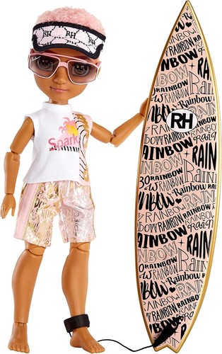 Muñeca de moda Rainbow High Pacific Coast Finn Rosado - Imagen 5 de 6