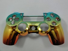 Green Gold Red Front Face Shell For PS4 Controller - New - For current gen