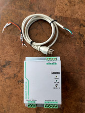 Phoenix Contact QUINT-PS/1AC/24DC/20 Switching Power Supply w/ DIN Rail & cable