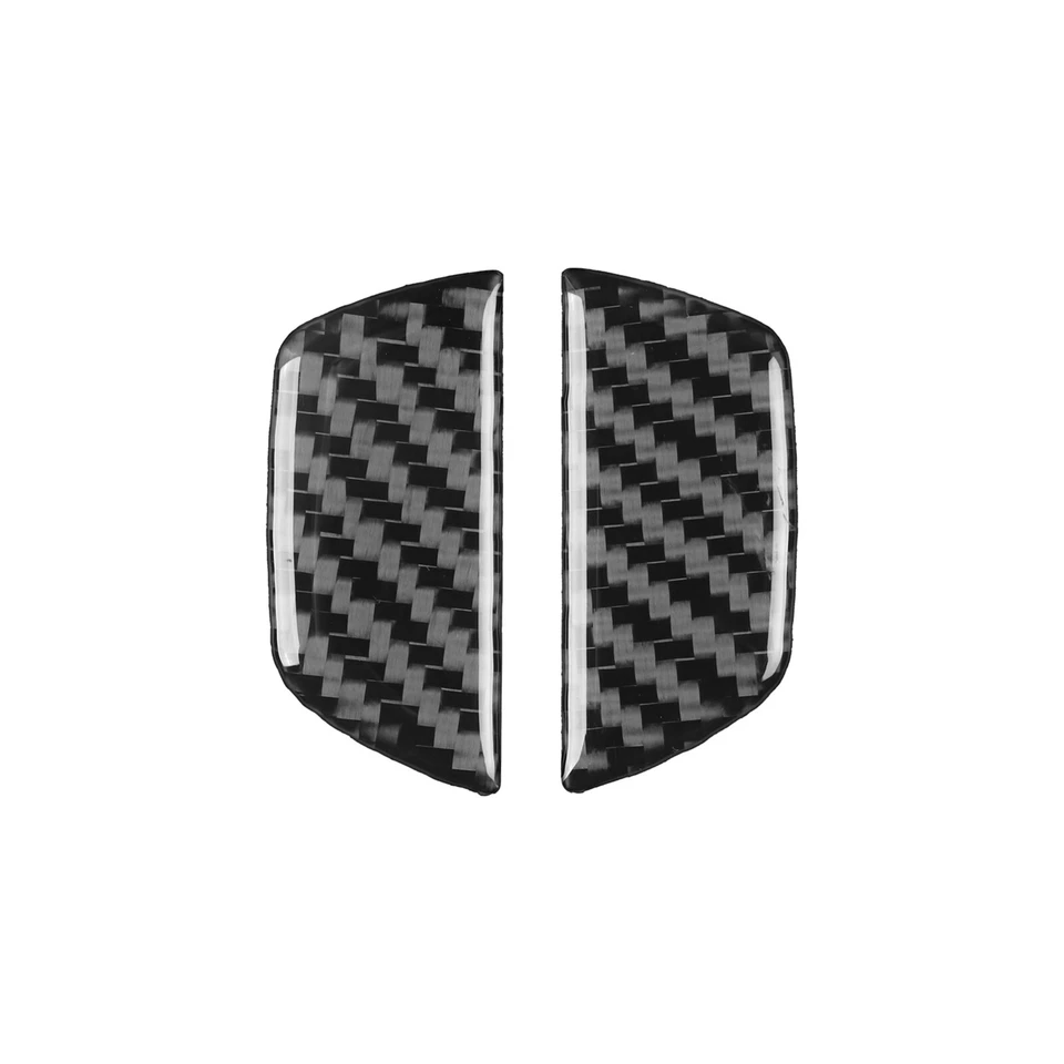 Real Carbon Fiber Steering Wheel Button Side Cover For Ford Mustang GT 2024-2025 - Image 2 of 4
