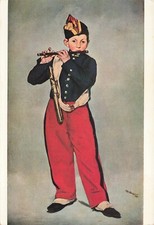 The Fifer by Edouard Manet Vintage Art Continental Postcard Unposted