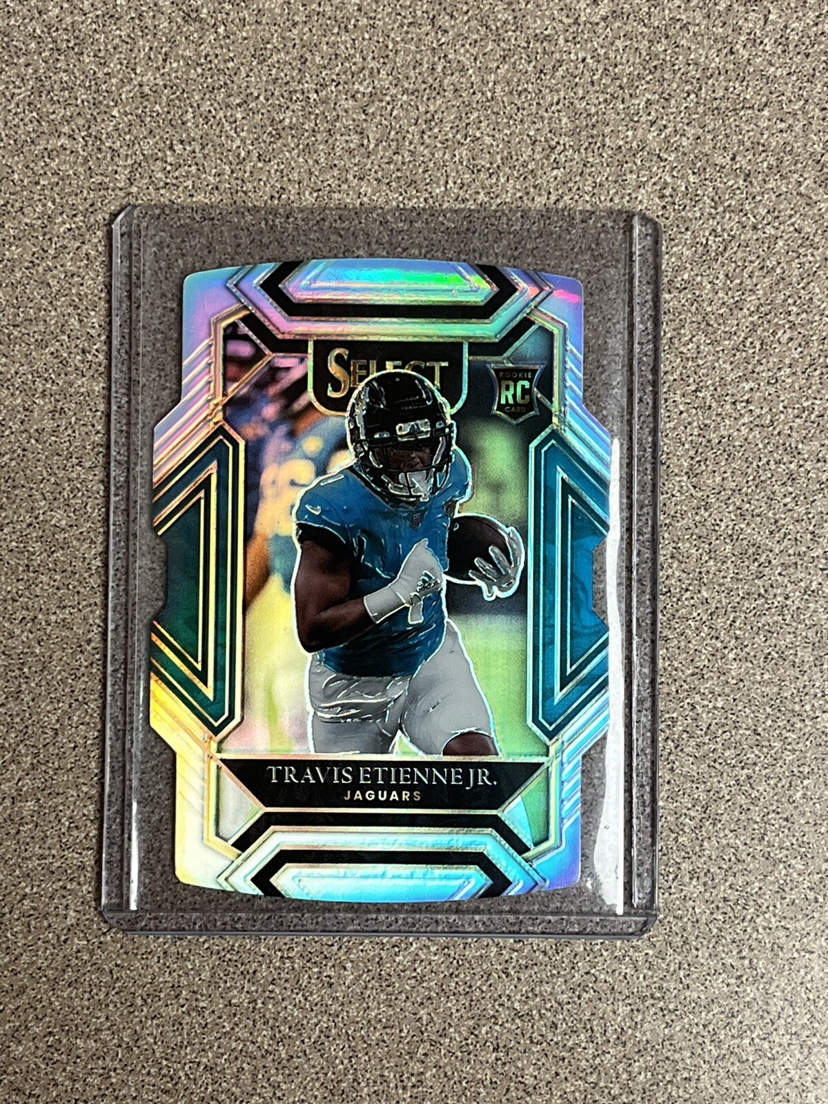 2021 Panini Select Travis Etienne Jr. Club Level Silver Prizm Die-Cut RC #254