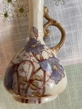 Vintage Hand Painted Porcelain Bud Vase Numbered