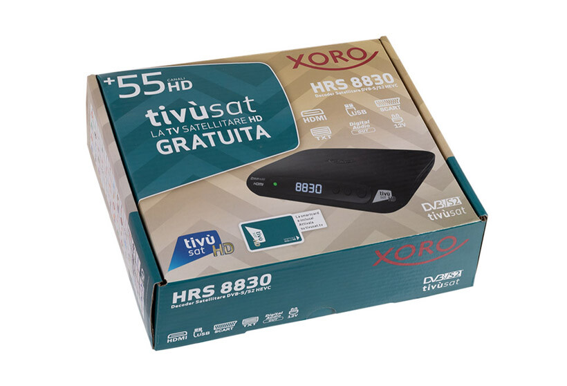 Ricevitore Decoder Tivu'sat Hd Xoro Hrs8830  58593002
