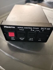 HORITA SCT-50 SERIAL CONTROL TITLER CHARACTER GENERATOR NO POWER SUPPLY