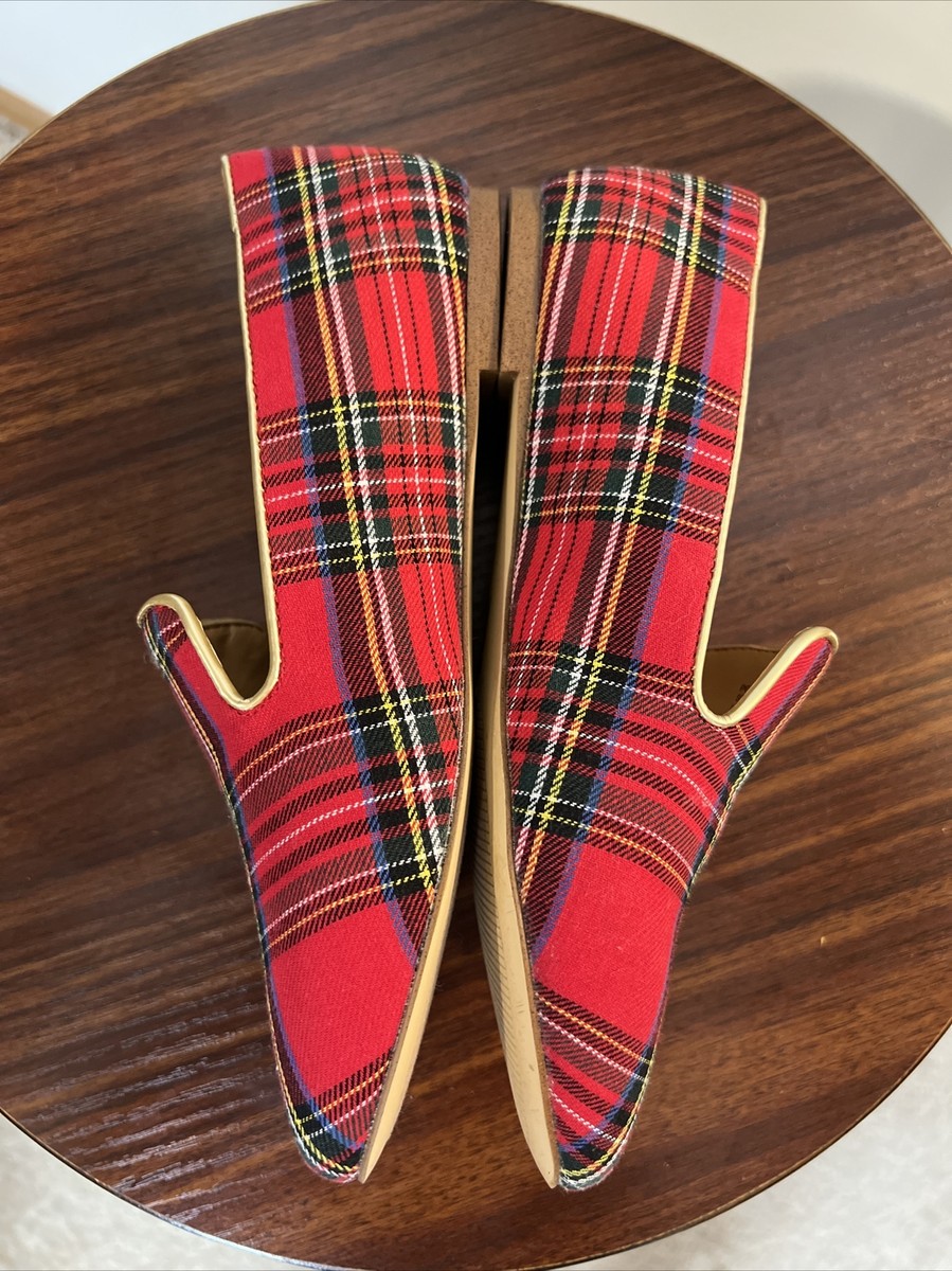 j crew plaid loafers