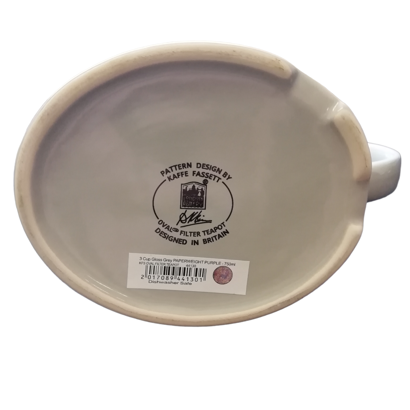 London Pottery Oval Filter Teapot 3 Cup 750 Ml Kfs Kaffe Fassett Design