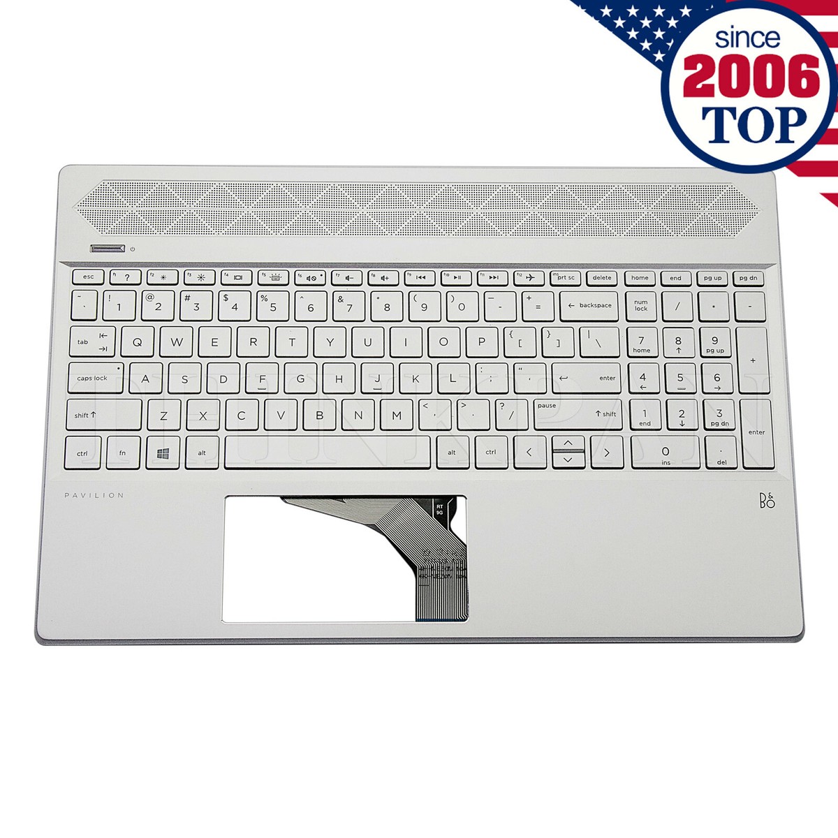 HP Pavilion 15-cs 15cs 15-cs0064st L24752-001シルバー15-cw 15-cs1006tx TPN-Q208用の新しいpalmrestバックライトキーボード HP Pavilion 15-cs0064st 15.6\" Laptop i7-8550U 1.8GHz 8GB RAM 1TB