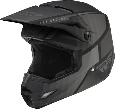 Fly Racing 2022 Adult Kinetic Drift Helmet (Matte Black/Charcoal - Main Image